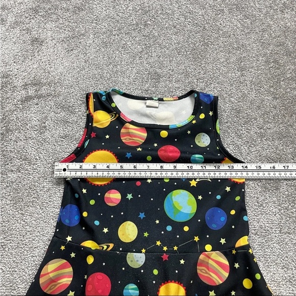 Vibrant Space and Mermaid Kids Dress Set - Picture 7 of 15